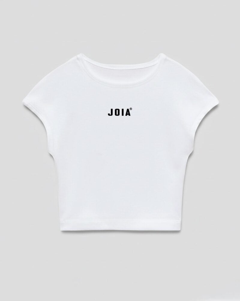 Crop Top Logo Blanco