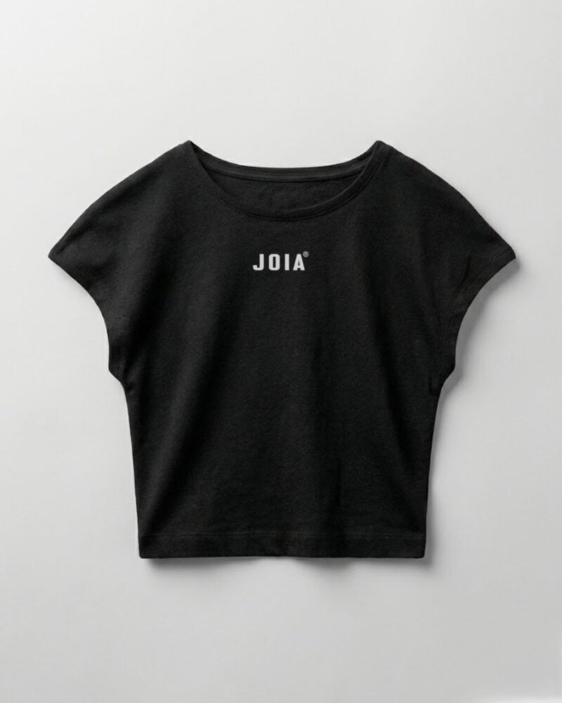 Crop Top Logo Negro