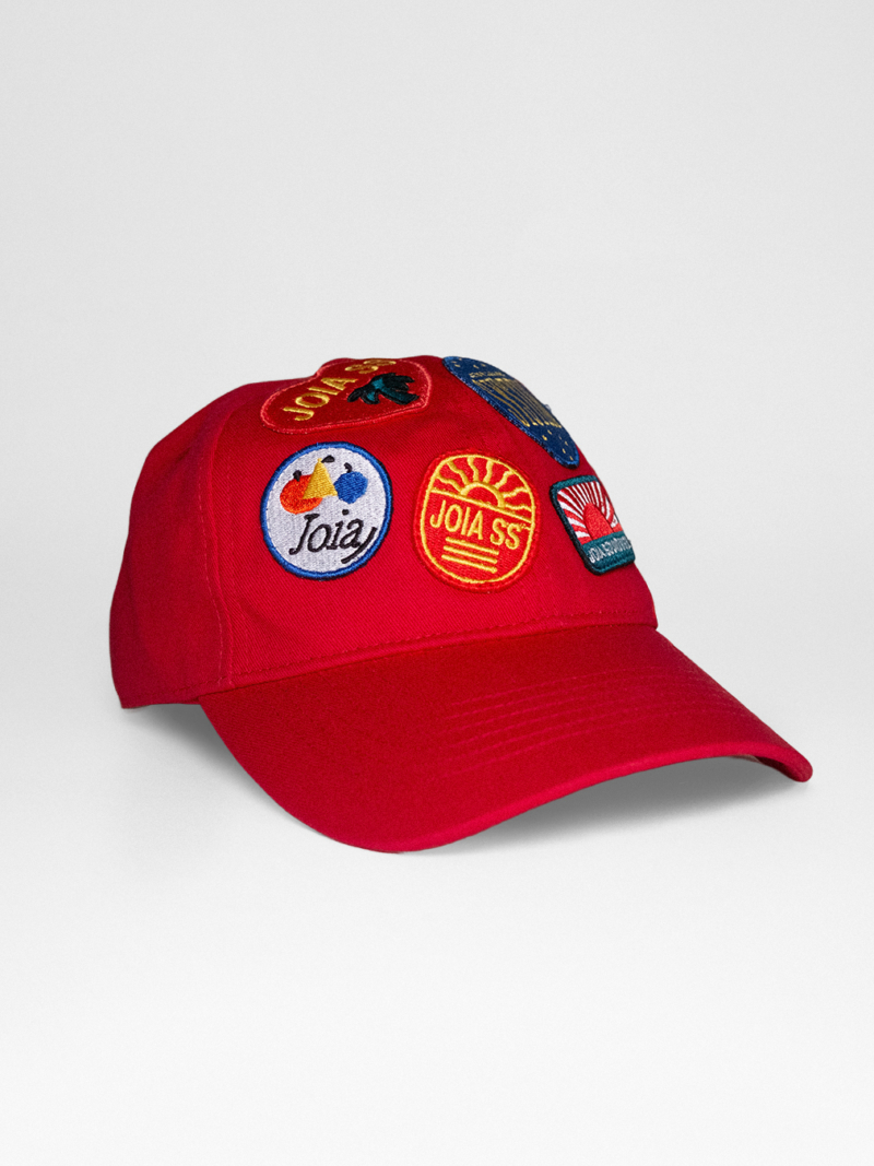 Dad Hat Parches JOIASS Rojo